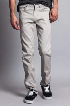 Men's Slim Fit Colored Jeans (Grey) -Victorious GS21 GRY 5