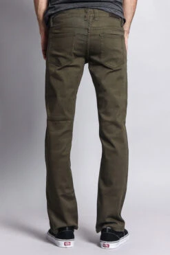 Men's Slim Fit Colored Jeans (Olive) -Victorious GS21 OLV 3