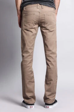 Men's Slim Fit Colored Jeans (Taupe) -Victorious GS21 TPE 3