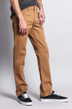 Men's Slim Fit Colored Jeans (Wheat) -Victorious GS21 WHE 4