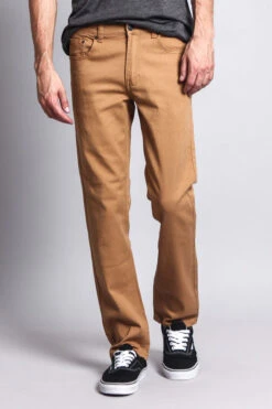Men's Slim Fit Colored Jeans (Wheat) -Victorious GS21 WHE 5