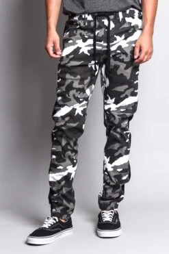 Men's Camo Jogger With Accent Band -Victorious JG3009 CTY 1