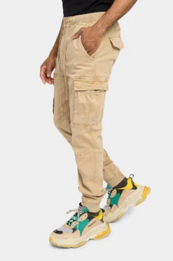Cargo Drawstring Jogger Pants -Victorious JG3024 KHK 2