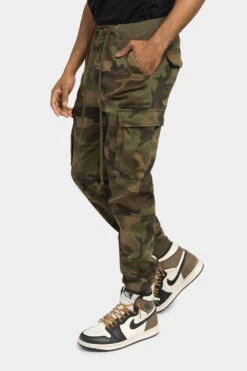 Cargo Drawstring Jogger Pants -Victorious JG3024 OCM 2