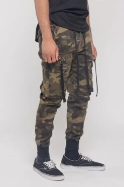 Ribbon Utility Pocket Jogger Pants -Victorious JG3027 OCM 4