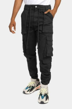 Cargo Tapered Jogger Pants 16 Cargo Tapered Jogger Pants -Victorious JG3030 NEW BLK 1