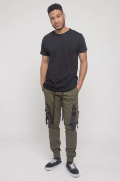 Utility Buckled Jogger Pants -Victorious JG3031 OLV 5