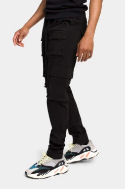 Classic Side Pocket Cargo Pants -Victorious JG3033 BLK 2