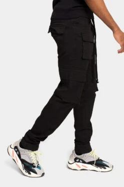 Classic Side Pocket Cargo Pants -Victorious JG3033 BLK 4