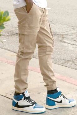 Men's Essential Utility Cargo Jogger Pants 2.0 15 Men's Essential Utility Cargo Jogger Pants 2.0 -Victorious JG3048 KHK 2