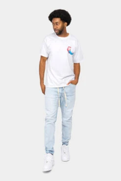 Men's Essential Jogger Denim Pants -Victorious JG803 ICE 5