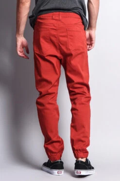 Men's Jogger Twill Pants (Burnt Orange) -Victorious JG804 BOR 3