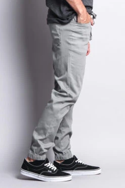 Men's Jogger Twill Pants (Dark Grey) 8 Men's Jogger Twill Pants (Dark Grey) -Victorious JG804 DGY 4