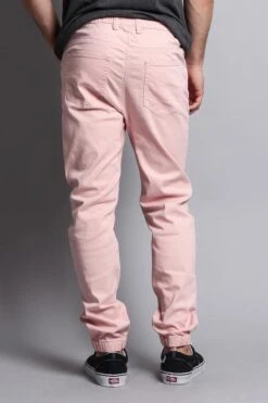 Men's Jogger Twill Pants (Dirty Pink) 7 Men's Jogger Twill Pants (Dirty Pink) -Victorious JG804 DPK 3