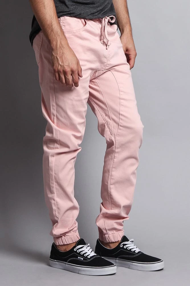 Men's Jogger Twill Pants (Dirty Pink) 4 Men's Jogger Twill Pants (Dirty Pink) - Image 4