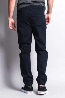 Men's Jogger Twill Pants (Navy) -Victorious JG804 NVY 3