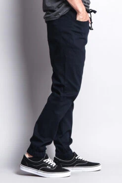 Men's Jogger Twill Pants (Navy) -Victorious JG804 NVY 4