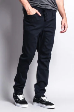 Men's Jogger Twill Pants (Navy) -Victorious JG804 NVY 5