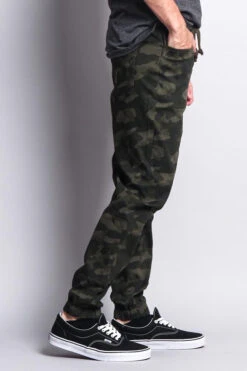 Men's Jogger Twill Pants (Olive Camo) -Victorious JG804 OCM 4