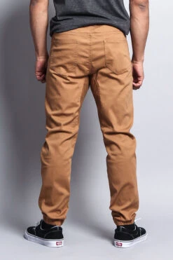 Men's Jogger Twill Pants (Wheat) -Victorious JG804 WHE 3