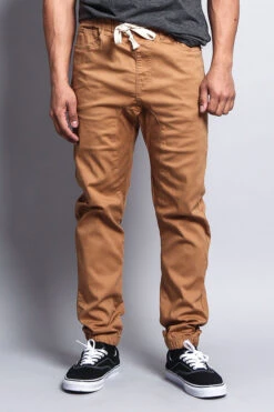 Men's Jogger Twill Pants (Wheat) -Victorious JG804 WHE 5