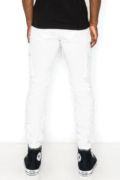 Bungee Scrunched Cargo Joggers 18 Bungee Scrunched Cargo Joggers -Victorious JG807 WHT 3