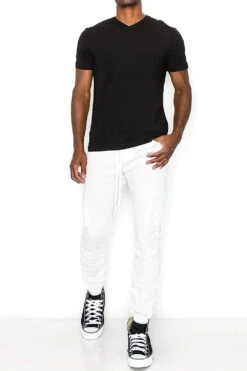 Bungee Scrunched Cargo Joggers 19 Bungee Scrunched Cargo Joggers -Victorious JG807 WHT 4