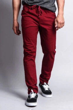 Twill Open Cuff Jogger Pants -Victorious JG875 6