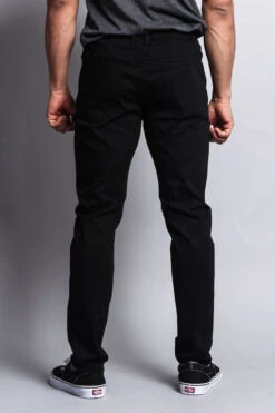 Twill Open Cuff Jogger Pants -Victorious JG875 BLK 3