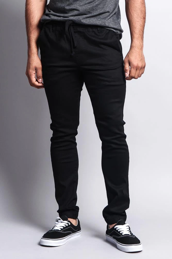 Men's Slant-Pocket Skinny Joggers 2 Men's Slant-Pocket Skinny Joggers - Image 2