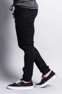 Men's Slant-Pocket Skinny Joggers 23 Men's Slant-Pocket Skinny Joggers -Victorious JG876 BLK 2