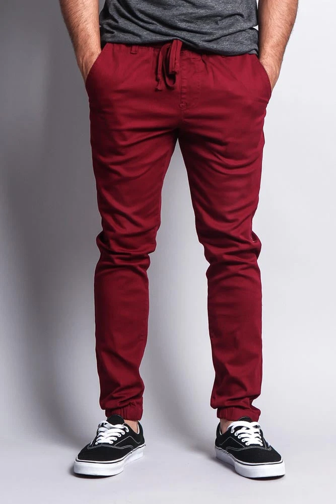 Men's Slant-Pocket Skinny Joggers 3 Men's Slant-Pocket Skinny Joggers - Image 3