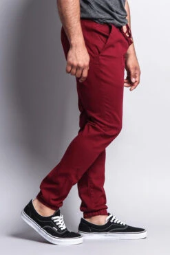 Men's Slant-Pocket Skinny Joggers 29 Men's Slant-Pocket Skinny Joggers -Victorious JG876 BRG 4