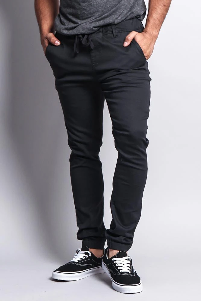 Men's Slant-Pocket Skinny Joggers 15 Men's Slant-Pocket Skinny Joggers - Image 15