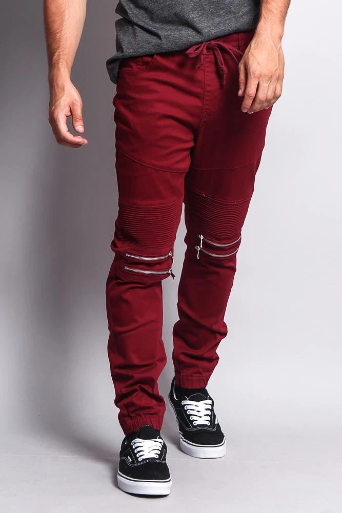 Zipper Knee Biker Twill Jogger Pants 7 Zipper Knee Biker Twill Jogger Pants - Image 7