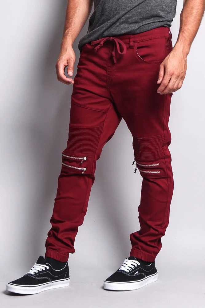 Zipper Knee Biker Twill Jogger Pants 8 Zipper Knee Biker Twill Jogger Pants - Image 8
