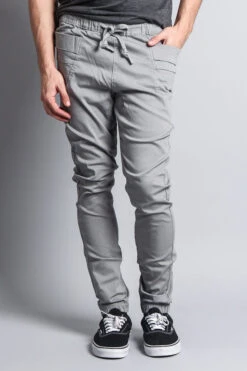 Men's Joggers With Side Hip Pockets -Victorious JG899 DGY 1