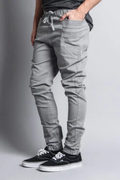 Men's Joggers With Side Hip Pockets -Victorious JG899 DGY 2