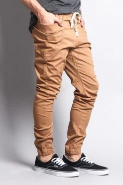 Men's Joggers With Side Hip Pockets -Victorious JG899 WHE 4