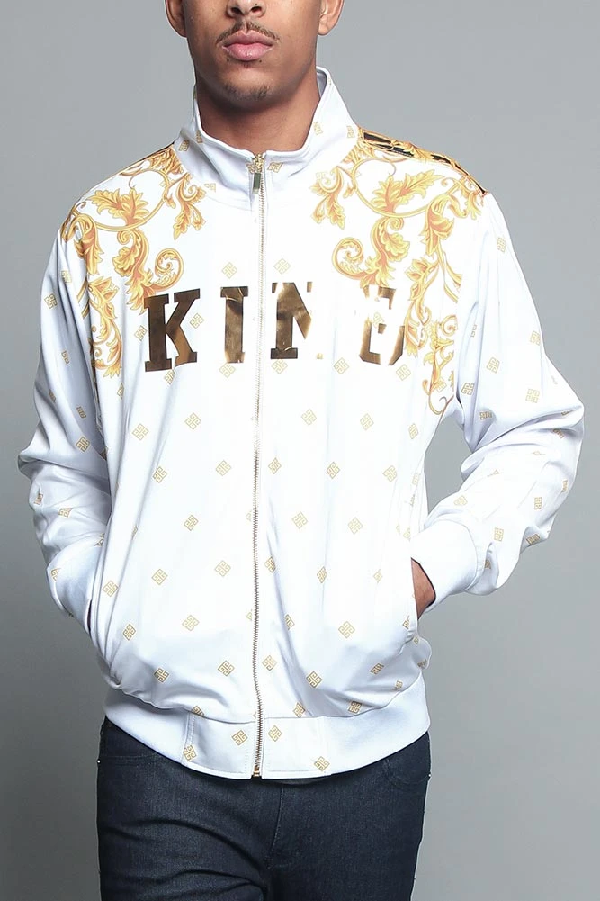 Jeweled Tiger King Zip Up Track Jacket 5 Jeweled Tiger King Zip Up Track Jacket - Image 5