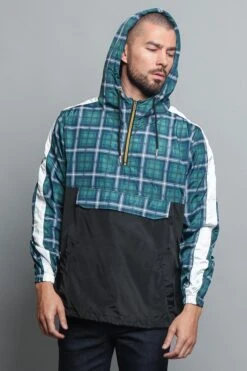 Plaid Anorak Windbreaker Jacket -Victorious JK5008 TEL 5