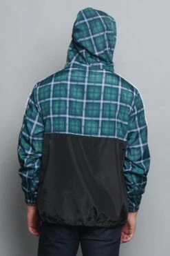 Plaid Anorak Windbreaker Jacket -Victorious JK5008 TEL 7