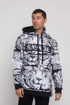 Savage Leopard Fleece Pullover