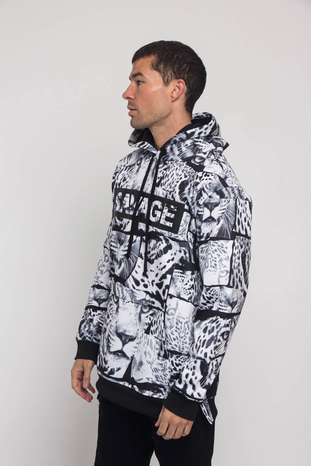 Savage Leopard Fleece Pullover 3 Savage Leopard Fleece Pullover - Image 3