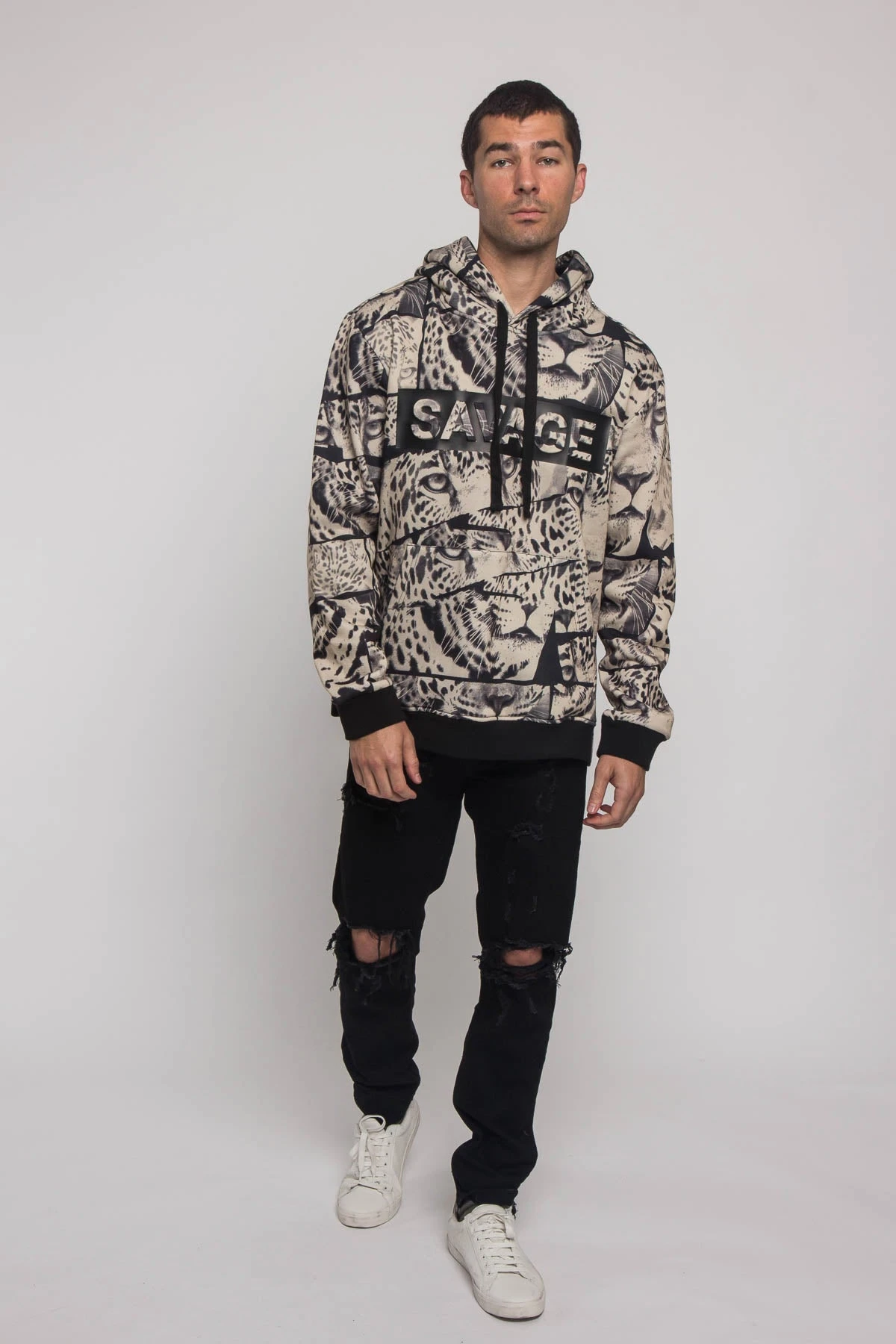 Savage Leopard Fleece Pullover 12 Savage Leopard Fleece Pullover - Image 12