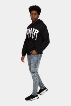 Drip Fleece Pullover Hoodie 20 Drip Fleece Pullover Hoodie -Victorious JK5042 BLK 5