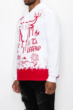 23 Legend Graffiti Pullover Hoodie -Victorious JK5062 RED 3