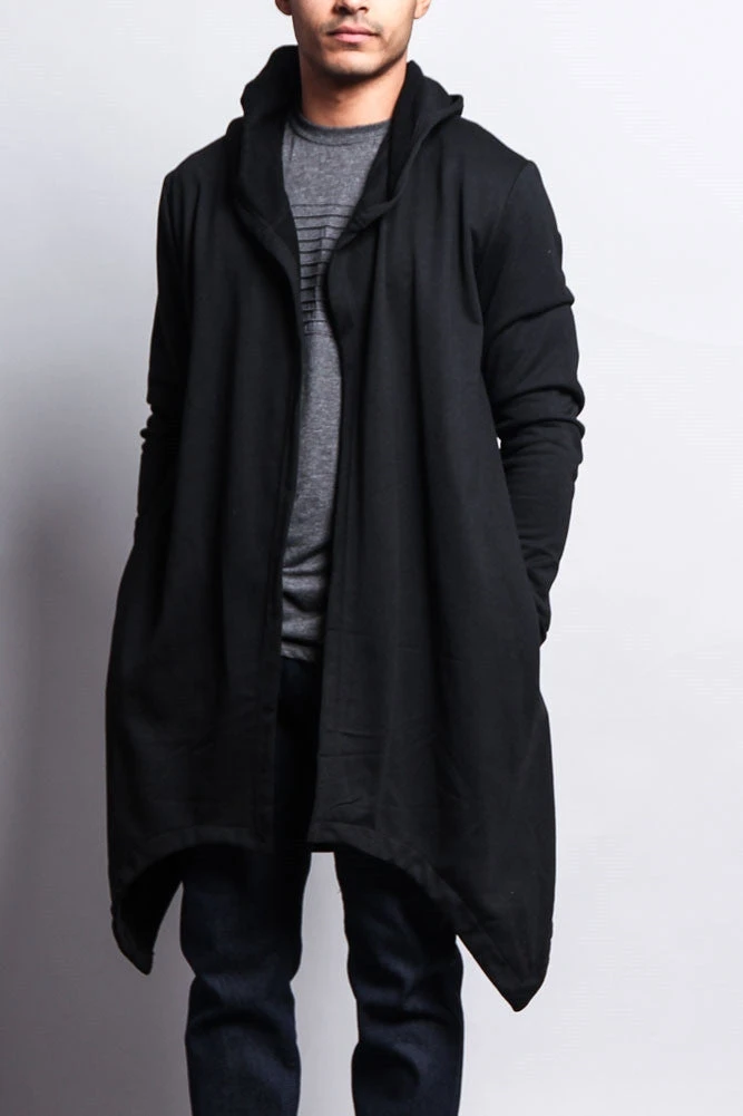 Long Length Drape Cape Cardigan Hoodie 1 Long Length Drape Cape Cardigan Hoodie