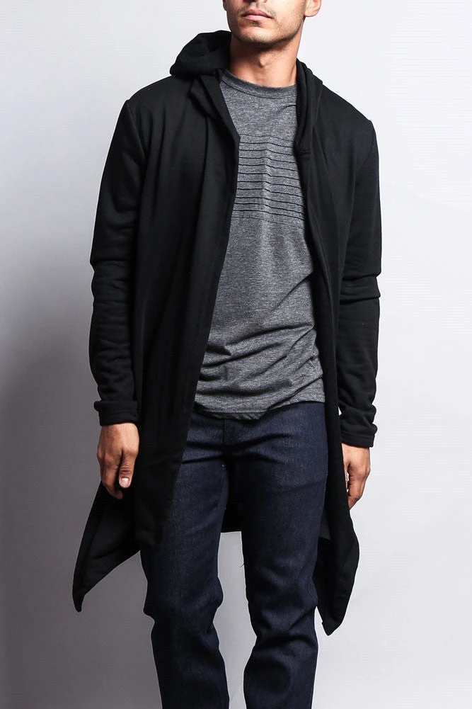 Long Length Drape Cape Cardigan Hoodie 2 Long Length Drape Cape Cardigan Hoodie - Image 2