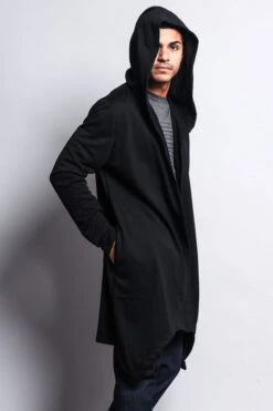 Long Length Drape Cape Cardigan Hoodie 27 Long Length Drape Cape Cardigan Hoodie -Victorious JK701 9